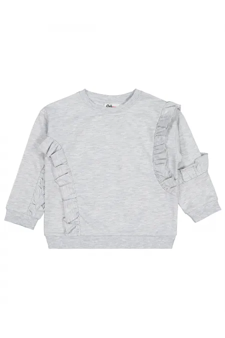 Kız Çocuk Sweatshirt 2-5 Yaş Karmelanj - Paket