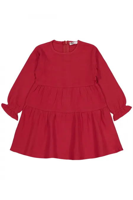 Girl's Vest and Dress 2-5 Years Old Red - Package