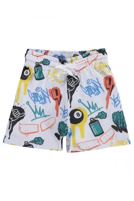 Short garçon, 2-5 ans, blanc - Lot