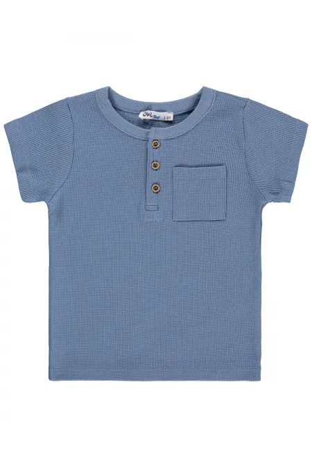 T-shirt garçon, 2-5 ans, indigo - Lot