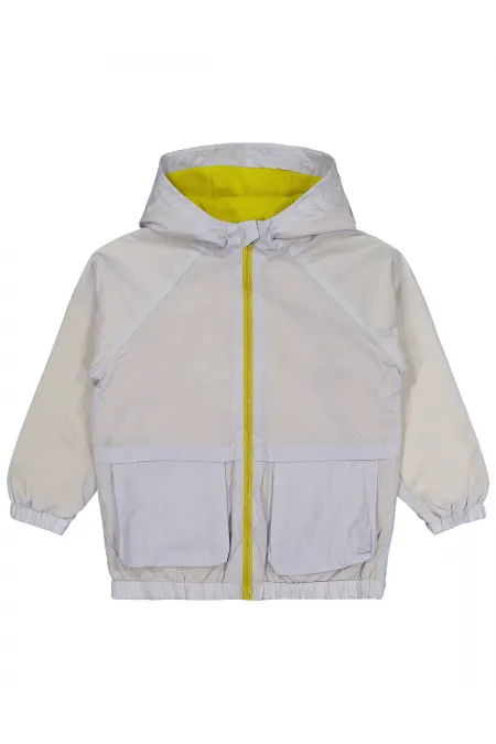 Erkek Çocuk Yağmurluk 6-9 Yaş Açık Gri - Paket