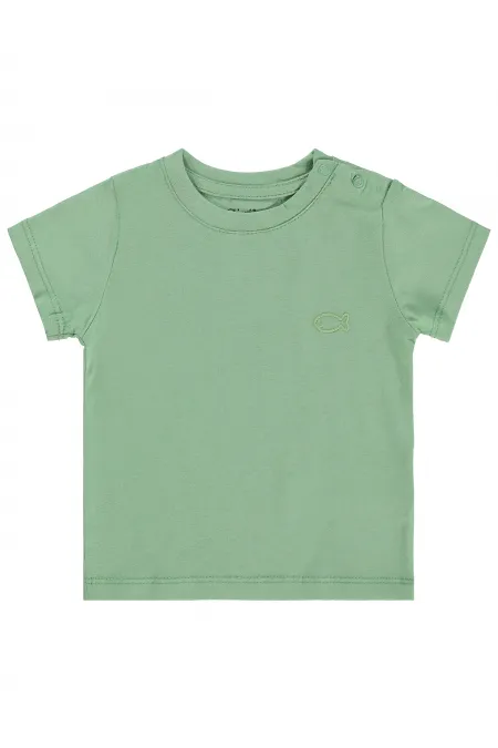 Bebek Tişört Km 0-24 Ay Soft Haki - Paket