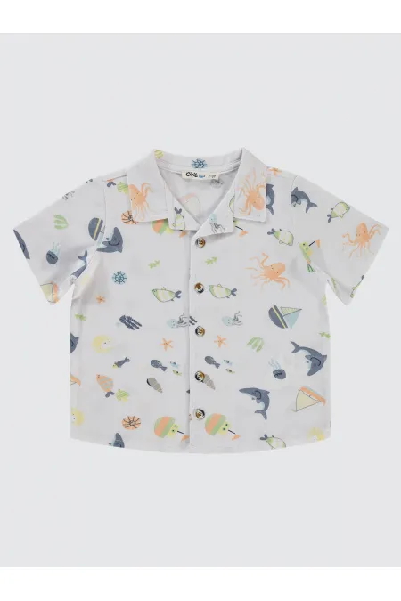 Erkek Çocuk Gömlek 2-5 Yaş Beyaz - Paket