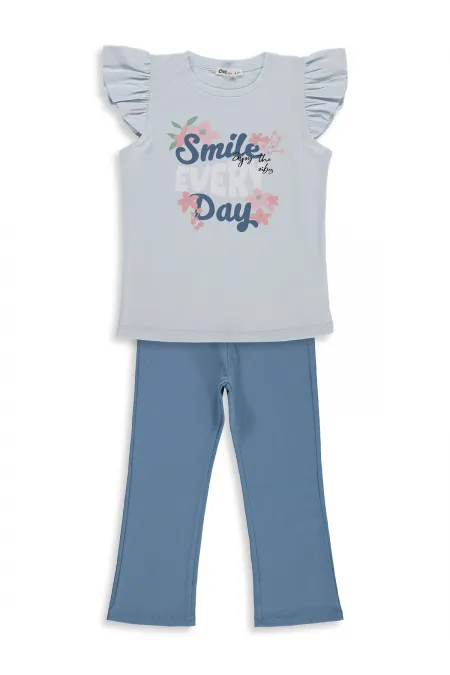 Ensemble pour fille 6-9 ans Bleu clair-Indigo foncé - Pack