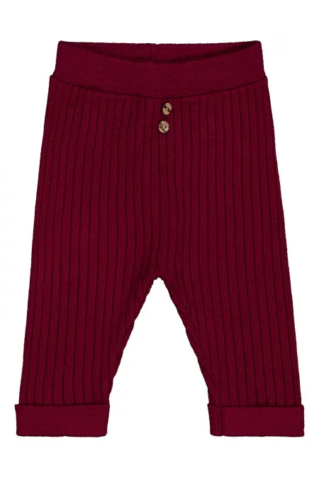 Baby Tracksuit Bottoms 0-24 Months Claret Red - Pack