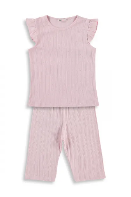 Kız Çocuk Pijama Takımı 10-13 Yaş Pembe - Paket