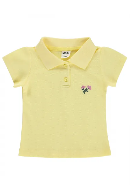 Bebek Tişört 0-24 Ay Açık Sarı - Paket