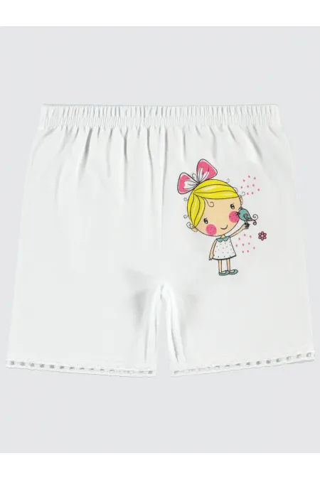 Beyaz Kız Çocuk-Boxer  - Paket