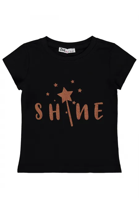 Lot de T-shirts noirs pour filles (2-5 ans)