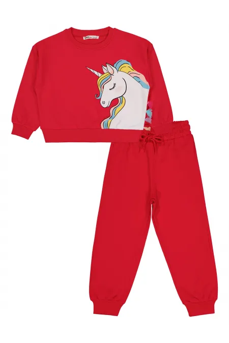 Girls Tracksuit Set 2-5 Years Old Fuchsia - Package