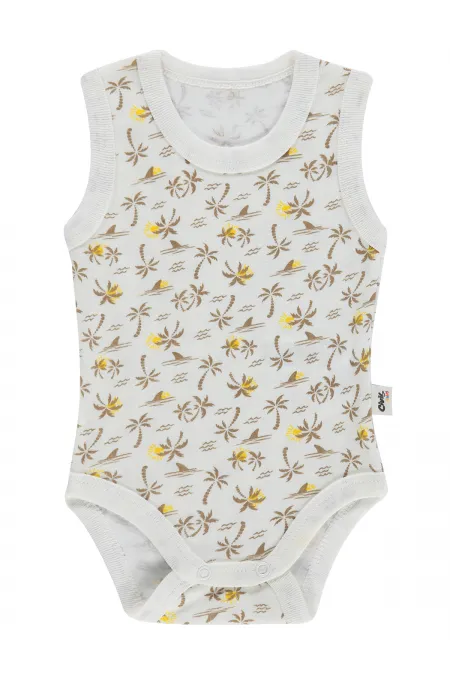 Baby Snap Bodysuit 0-24 Months, Ecru - Package