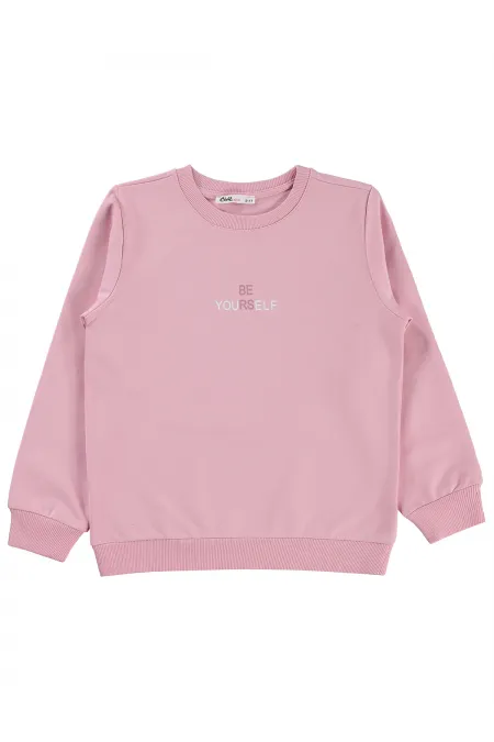 Sweat-shirt pour fille, 10-13 ans, rose foncé - Emballage