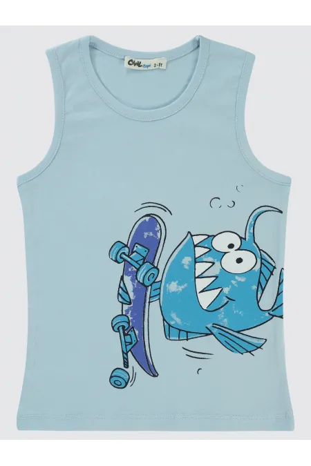 Boys T-Shirt 2-5 Years Old Ice Blue - Pack