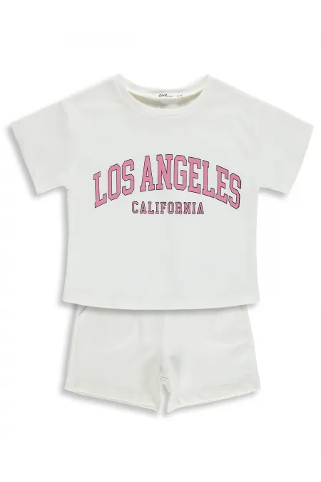 Girls' Team Set 2-5 Years Old, Off-White - Package