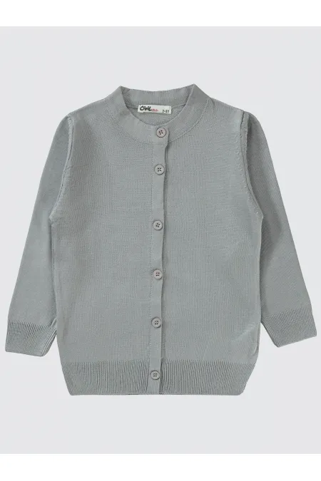 Gilet gris pour fille de 2 à 5 ans - Emballage