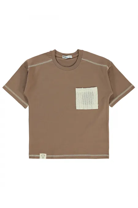 Boys T-Shirt 6-9 Years Brown - Pack