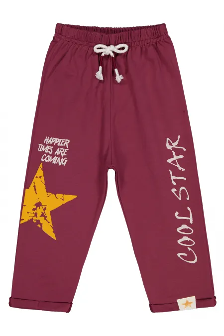 Bas de survêtement garçon bordeaux 2-5 ans - Lot