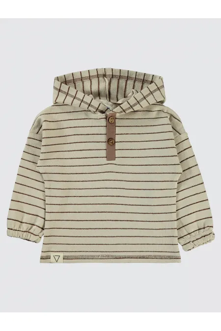 Boy Sweatshirt 2-5 Years Old Stone Color - Pack