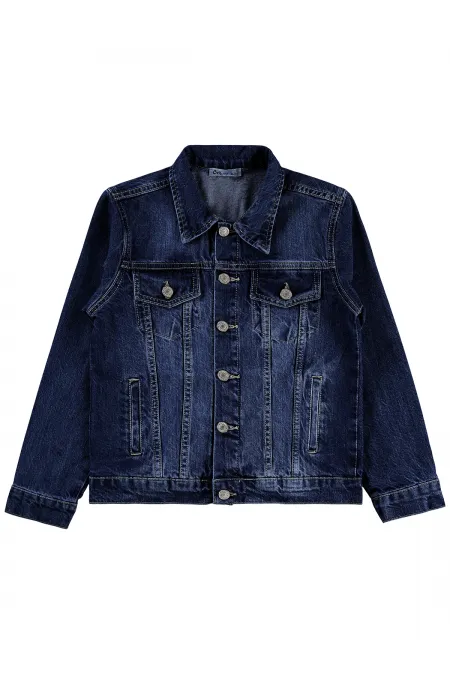 Boys' Jacket, Ages 10-13, Dark Blue - Package
