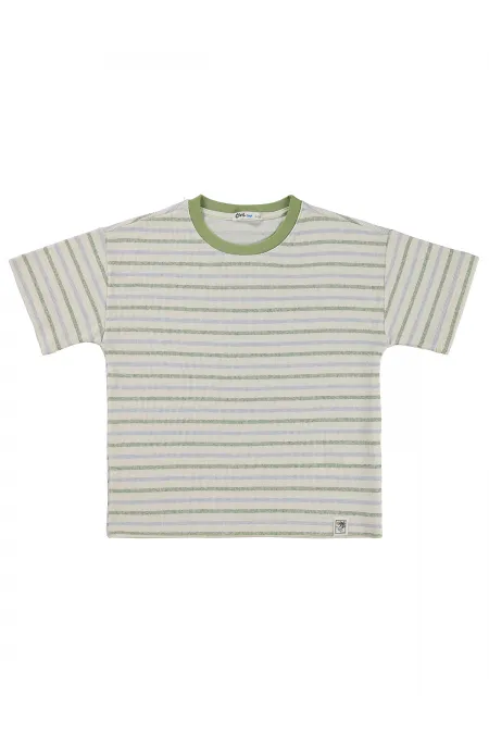 Lot de t-shirts bleus pour garçons de 6 à 9 ans