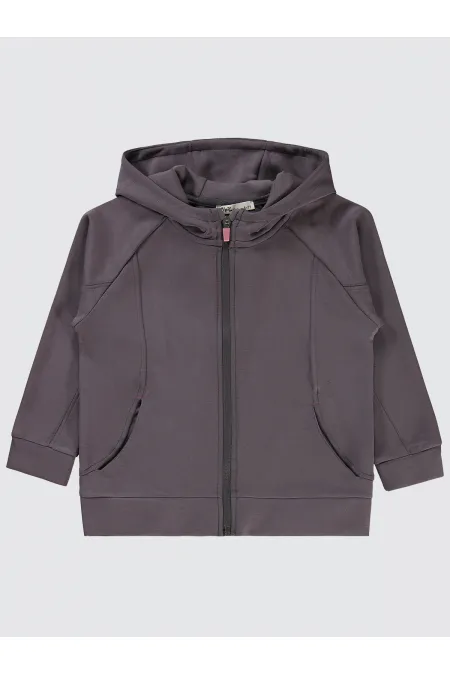 Gilet pour fille 6-9 ans Gris clair - Emballage