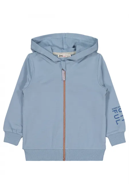 Gilet bleu pour fille (2-5 ans) - Emballage