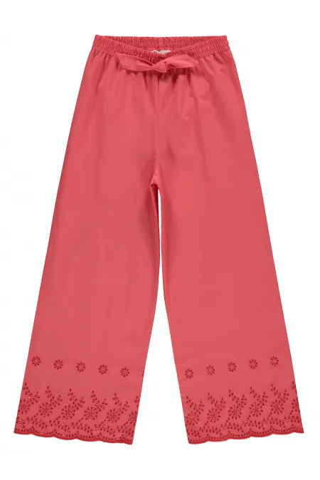 Kız Çocuk Pantolon 10-13 Yaş Koyu Nar - Paket