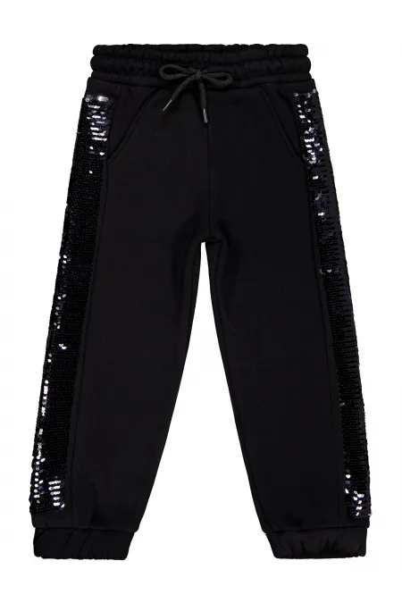 Bas de survêtement noirs pour filles de 2 à 5 ans - Lot