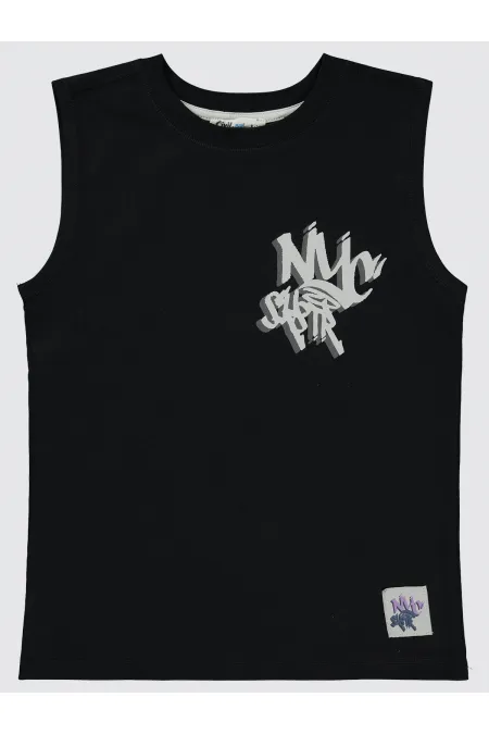 Boys T-Shirt 6-9 Years Old Black - Pack