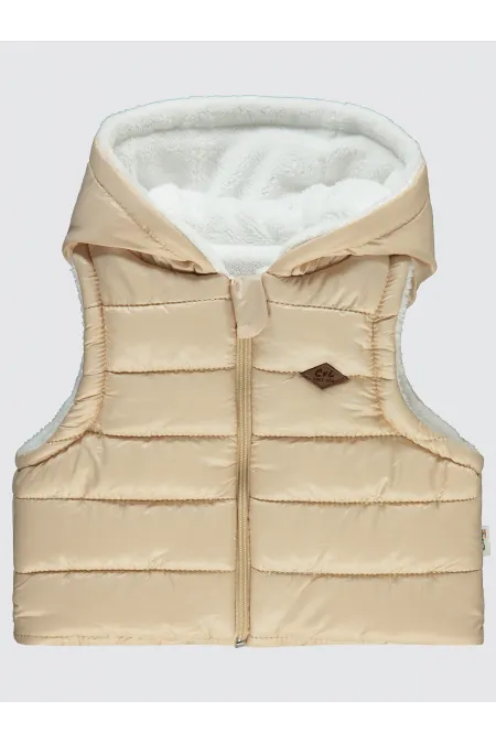 Gilet bébé 0-24 mois Café au lait - Emballage