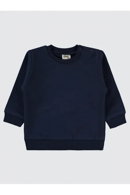 Bebek Sweatshirt 0-24 Ay Lacivert - Paket