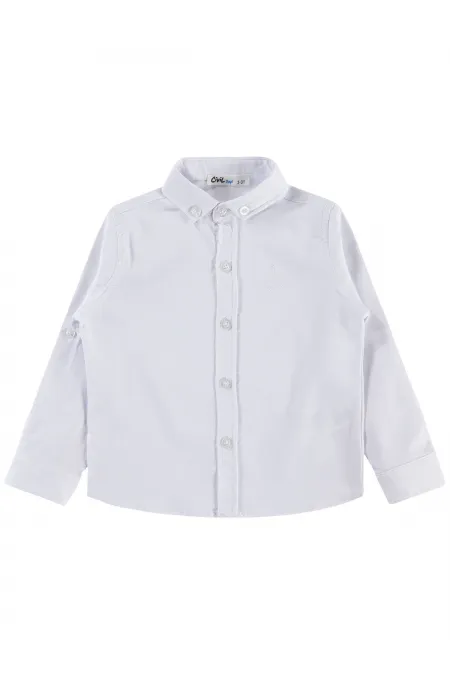 Boys' Shirt, Ages 2-5, White - Package