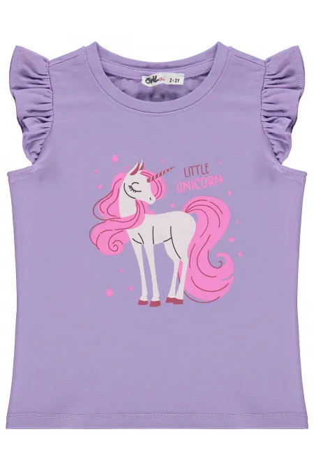 Lot de t-shirts pour filles, 2-5 ans, violet Lot de t-shirts pour filles, 2-5 ans, violet