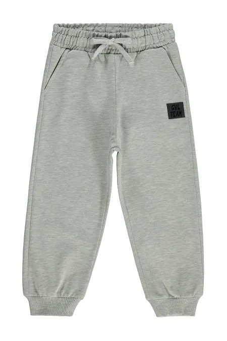 Pantalon de survêtement garçon, 2-5 ans, gris chiné - Lot