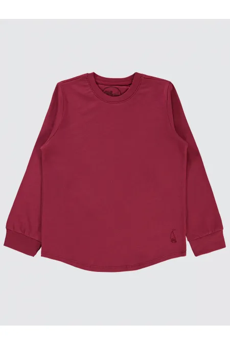Erkek Çocuk Sweatshirt 6-9 Yaş Bordo - Paket