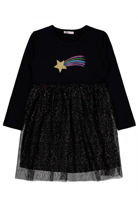 Girl's Vest and Dress 6-9 Years Old Black - Package