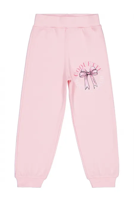 Bas de survêtement rose pour fille (2-5 ans) - Emballage