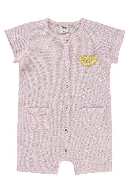 Grenouillères bébé 0-24 mois roses - Lot