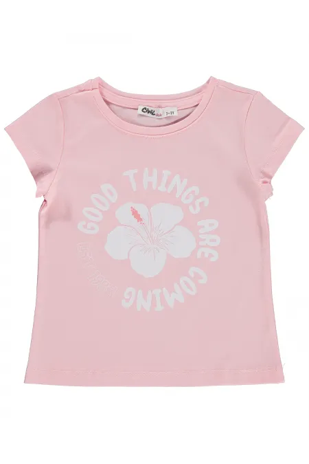 Girls' T-Shirt Km 2-5 Years Pink - Pack Girls' T-Shirt Km 2-5 Years Pink - Pack