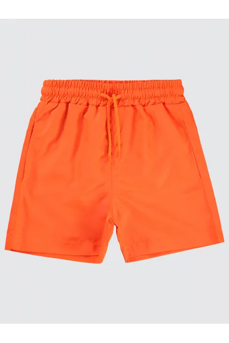 Erkek Çocuk Deniz Şort 10-13 Yaş Turuncu - Paket