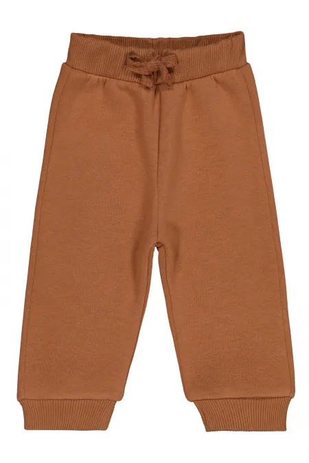 Baby Tracksuit Bottoms 0-24 Months Brown - Pack