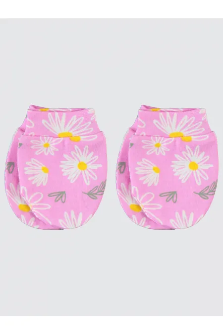 Gants pour bébé 0-24 mois rose fondant - Lot