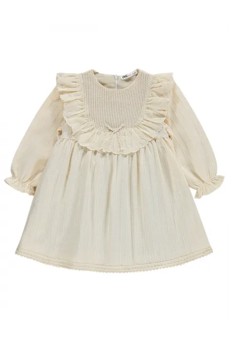 Kız Çocuk Jile ve Elbise 2-5 Yaş Bej - Paket