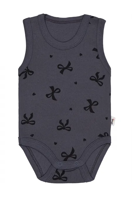 Baby Snap Bodysuit Km 0-24 Months Anthracite - Package