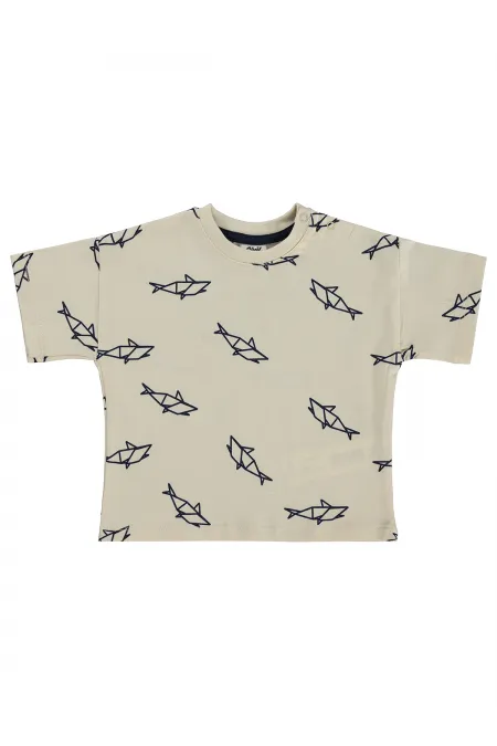 Bebek Tişört 0-24 Ay Açık Bej - Paket