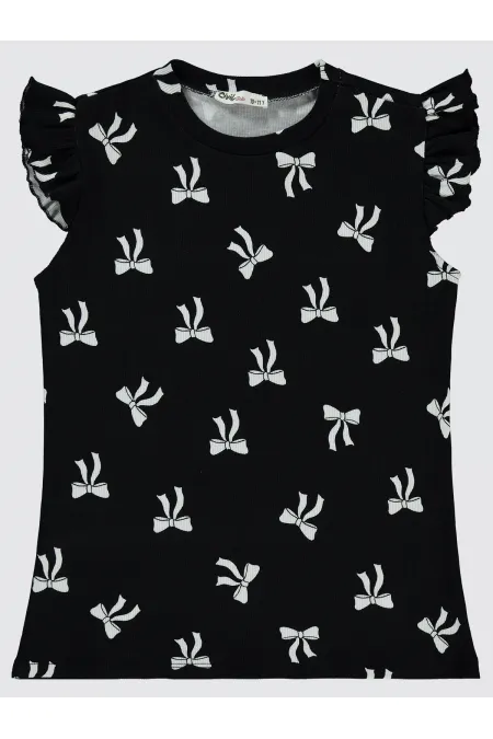 Girls' T-Shirt 10-13 Years Old Black - Pack