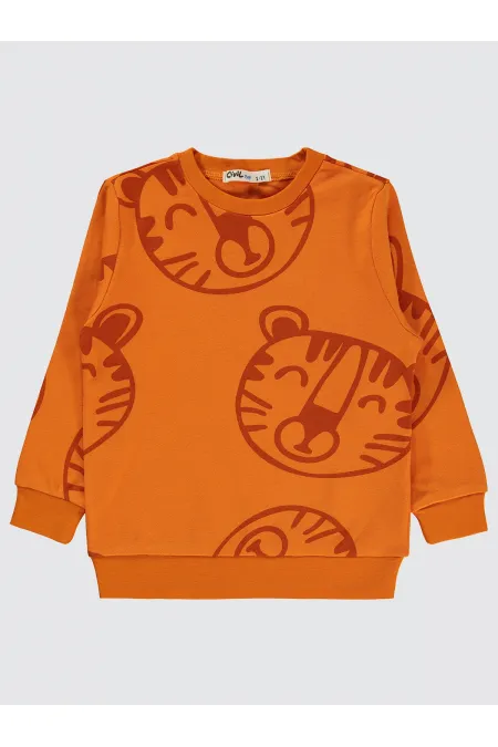 Boys Sweatshirt 2-5 Years Old Dark Orange - Package