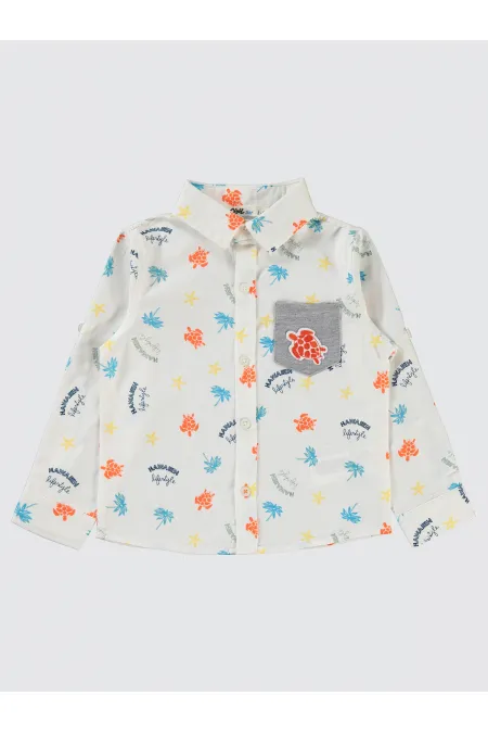 Erkek Çocuk Gömlek 2-5 Yaş Mavi - Paket