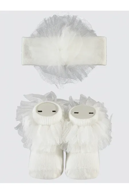 Baby Sock Sets 0-24 Months Ecru - Package