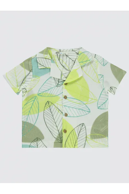 Chemise garçon 2-5 ans vert amande clair - Emballage